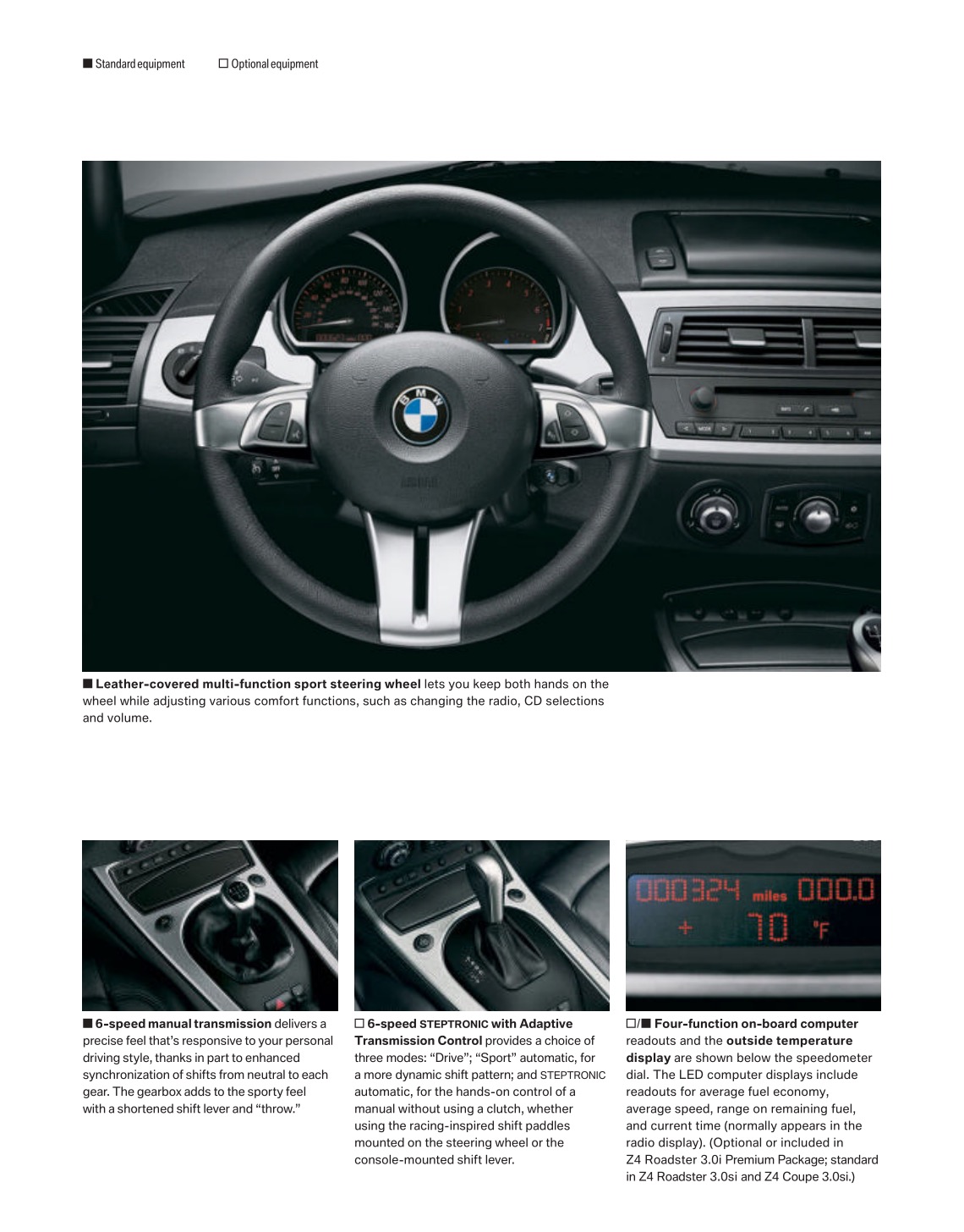 2008 BMW Z4 Brochure Page 26